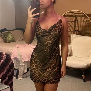 Whitefox Leopard Print minu Dress